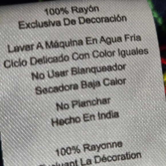 371. NWT Riviera Sun Rayon Crepe Short Dress with Multicolored Embroidery XL - Picture 9 of 10